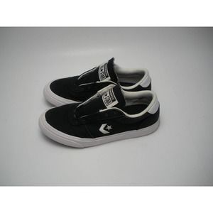 Converse All Star Low-top Shoes Youth Chucks Size 2 Black Sneakers, No Laces.